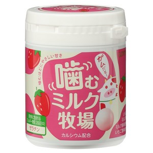 LOTTE 씹는 밀크 목장 딸기 우유 맛