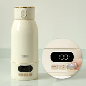 100도 가열 트립베드 히팅텀블러 무선 휴대용 분유포트