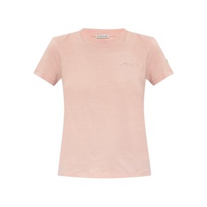 몽클레르 로고 패치 티셔츠, 핑크계열, Standard M(KR 66)