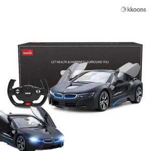 BMW I8 블랙 전동오픈 에디션 무선조종 자동차 빠른 어린이 RC카, BMW I8 블랙 전동오픈에디션, 1개