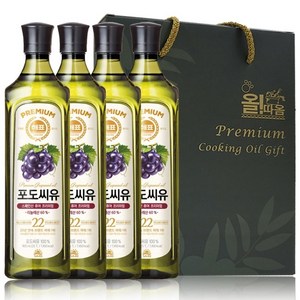 사조해표 포도씨유 선물세트 C-1호 1세트, 900ml, 4개