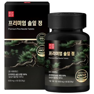 프리미엄 솔잎 정 100%, 60정, 1개