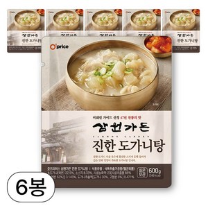 오프라이스 삼원가든 진한 도가니탕, 600g, 6개