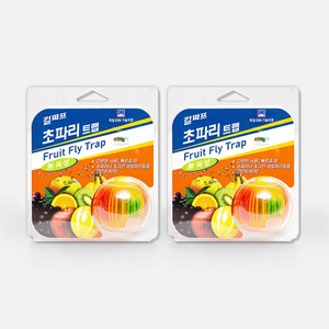 킬파프 초파리 트랩 날파리 날벌레 퇴치 유인제 1+1, 초파리트랩(세트), 2개