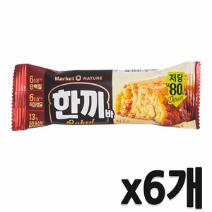 마켓오네이처 오리온 한끼바, 40g, 6개