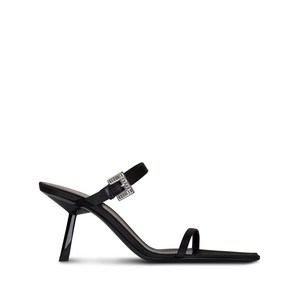 생로랑 호프 버클 디테일 샌들 75mm, Europe 38.5(KR 255), 블랙계열