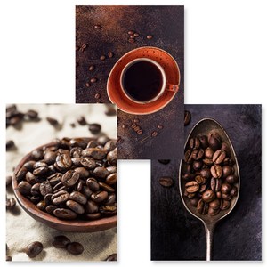[아트톡] S126. 커피4 - 인테리어 폼보드 3종 세트액자 (A2 A3 A4 사이즈 선택) 커피숍인테리어