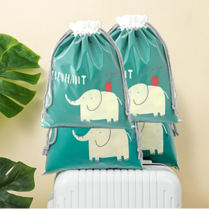 여행용 수영복 방수팩 비닐 복주머니 파우치 4P