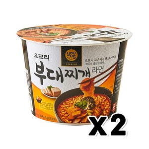 오모리 부대찌개라면 큰컵 135g x 2개