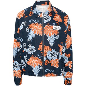 메종키츠네 플로럴 프린트 집업 코튼 재킷, 블루계열+오렌지계열, Standard M(KR 100)