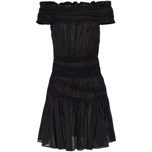 토리 버치 오프숄더 러플 드레스