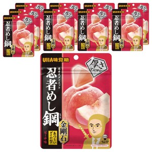 유하미카쿠토 닌자메시 하가네 다이아몬드 모양 피치 맛, 45g, 10개