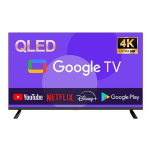 이브이 50인치 QLED 127cm UHD 스마트 구글TV 제로베젤 에너지효율 1등급