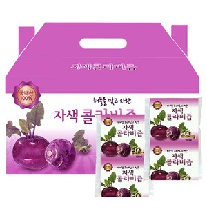 웰빙건강마을 전남신안 자색 콜라비즙 100ml 50포, 50개