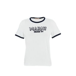마르니 엠보스드 로고 티셔츠, 화이트계열, Italy 40(KR 55)