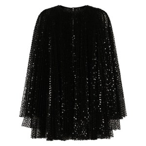 돌체앤가바나 시퀸 장식 플레어 미니 드레스