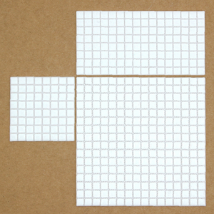 ia몰 정사각 타일 판석 포장 입체 시트 조경 건축 모형 재료 6종, 타입A (ia901-A), 80x80mm, 1개