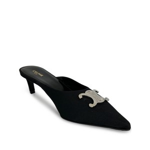 셀린느 알마 트리옹프 포인티드 토 뮬 50mm, IT 35.5(KR 225), 블랙계열