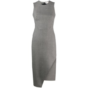 알렉산더맥퀸 하운즈투스 비대칭 미디 드레스