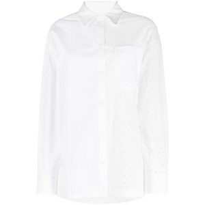 겐조 브로드리 앙글레즈 패널 셔츠, 화이트계열, France 34