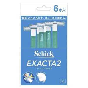 쉬크 이그젝터 2 일회용면도기, 6개입, 1개