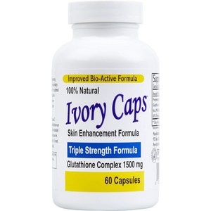 60 Count (Pack of 1) Ivoy Caps - Maximum Potency 1500 mg Glutathione Skin Whitening Pills Complex, 60정, 1개