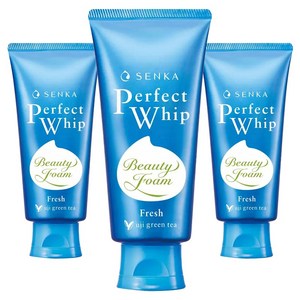 센카 퍼펙트 휩 프레시 그린티 클렌징 폼, 100g, 3개