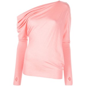 톰포드 원숄더 비대칭 스웨터, 핑크계열, Standard M