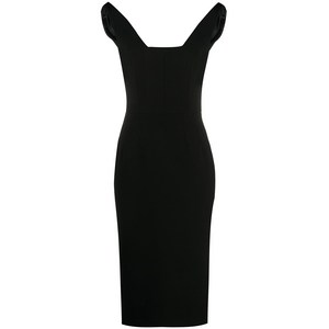 돌체앤가바나 돌체앤가바나 슬림 핏 미디 드레스