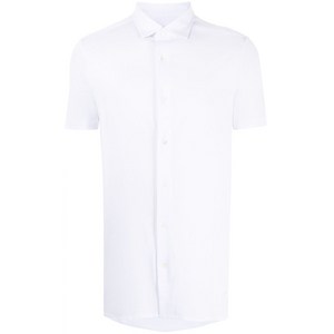 엠포리오아르마니 반소매 포플린 셔츠, 화이트계열, Standard XL(KR 43)