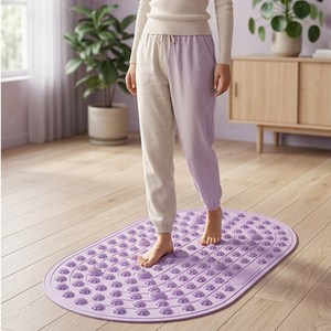 Nicoliley 발 지압판 매트 75*45cm폴딩지압판, 자주색, 1개