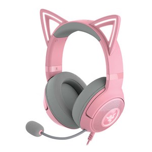 레이저 크라켄 V2 키티 에디션 유선 헤드셋