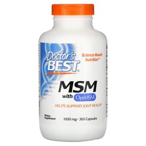 닥터스베스트 MSM with OptiMSM 1000mg 360캡슐, 360 개, 360정, 1개