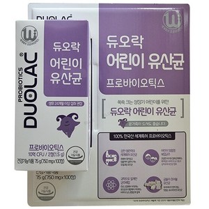 듀오락 키즈 유산균 750mg*100정, 100정, 1개