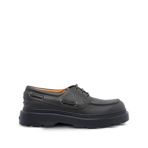 토즈 레이스업 플랫폼 보트 슈즈, UK 7(KR 260), 블랙계열