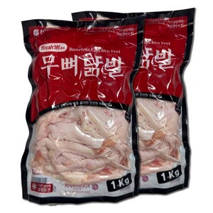 푸드맥스 닭발 원료 무뼈닭발, 1kg, 2개