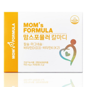 맘스포뮬러 칼마디 임산부 수유부 칼슘 마그네슘 비타민D K2 칼슘제, 90정, 1개