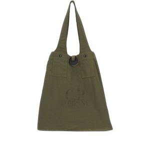 C.P.컴퍼니 로고 디테일 토트 백