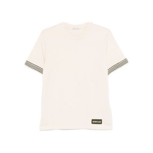 몽클레르 패턴 소매 티셔츠, 베이지계열, Standard S(KR 55)
