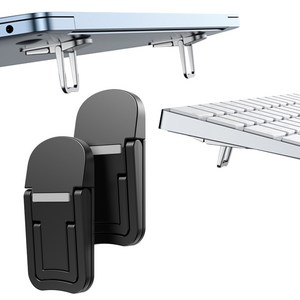 스냅케이스 탄소강 노트북 거치대 부착형 2단 높이조절 M31, 블랙