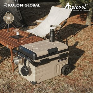 코오롱 공식판매 알피쿨 X시리즈 정품 캠핑 차량용 냉장고 블루투스 이동식 낚시 화물