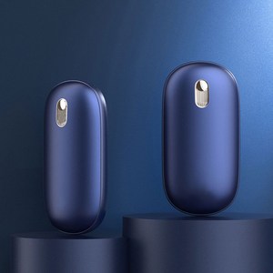 디큐브 히트젬 휴대용 충전식 손난로 보조배터리 주머니난로, 네이비