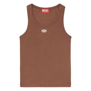 디젤 T앙키 로고 디테일 탱크 탑, 브라운계열, Standard S(KR 55)