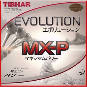 [티바] 에볼루션 MX-P 탁구러버, 빨강MAX, 1개