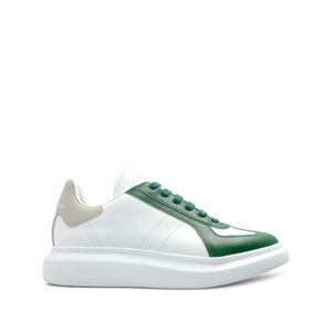 알렉산더맥퀸 오버사이즈 패널 레이스업 스니커즈, Italy 43(KR 280), 그린계열+화이트계열