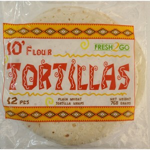 INDIA TORTILLAS 10inch 12pcs/1pack 인도10인치 또띠아, 768g