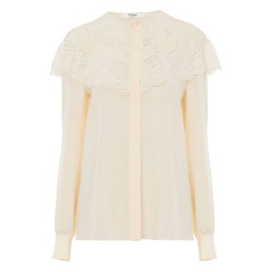 끌로에 레이스 트리밍 블라우스