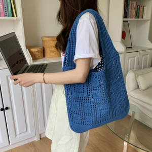 제니로이드 패션의 완성 데일리 니트 숄더백