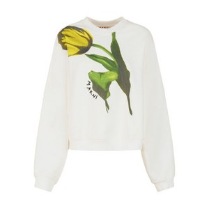 마르니 튤립 프린트 스웨트셔츠, 화이트계열, Italy 42(KR 55-66)