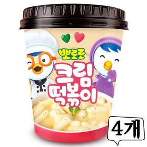 뽀로로떡볶이 크림맛115g X 4개, 115g